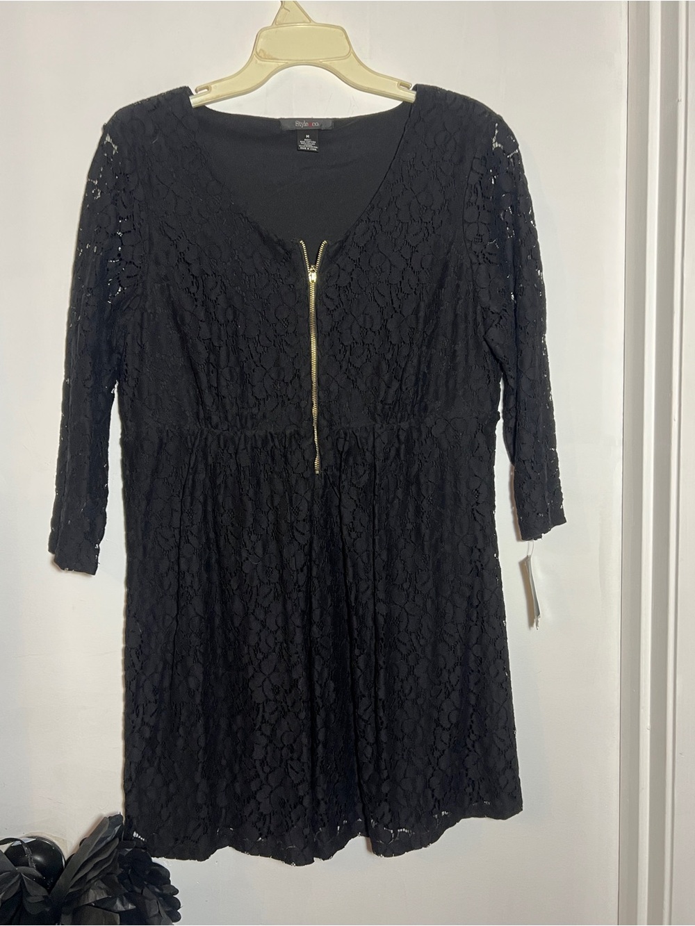 Style & Co. Bkack Lace Dress